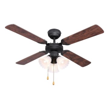 ZEVENTI - Stropni ventilator ZURRIOLA 3xE27/60W/230V smeđa