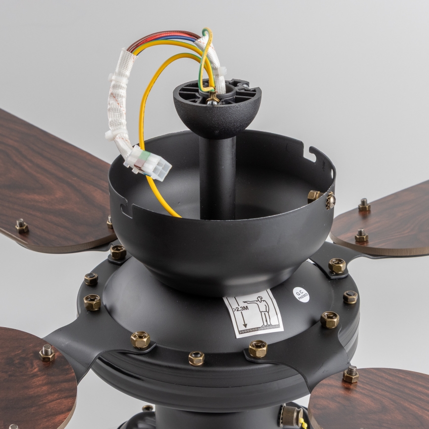 ZEVENTI - Stropni ventilator ZURRIOLA 3xE27/60W/230V smeđa