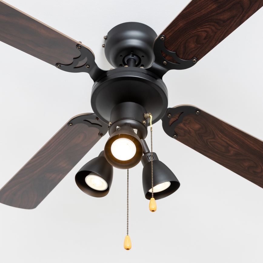 ZEVENTI - Stropni ventilator ZURRIOLA 3xGU10/50W/230V