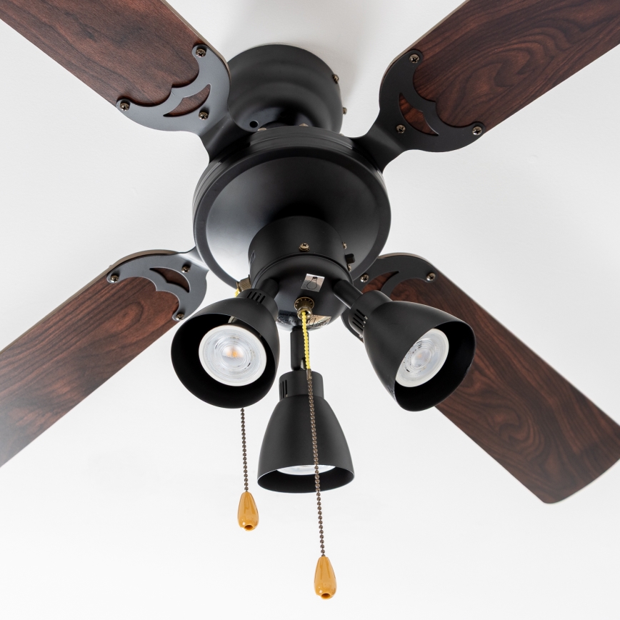 ZEVENTI - Stropni ventilator ZURRIOLA 3xGU10/50W/230V