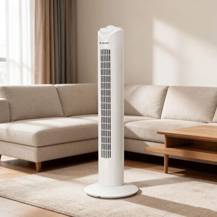 ZEVENTI - Stupni ventilator FLOW 45W/230V bijela
