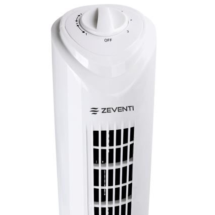 ZEVENTI - Stupni ventilator FLOW 45W/230V bijela