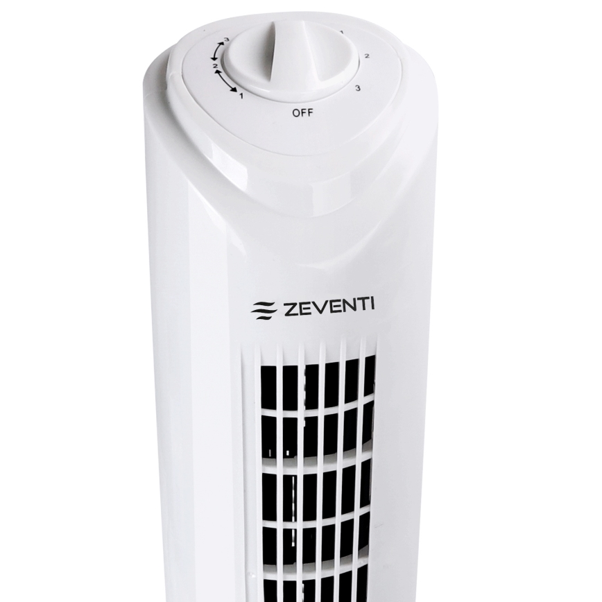 ZEVENTI - Stupni ventilator FLOW 45W/230V bijela