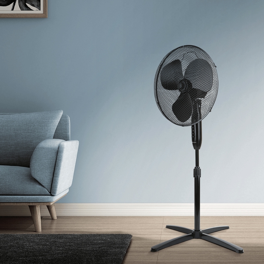 ZEVENTI - Ventilator na stalku 40 W/230 V, promjer 40 cm, crni