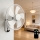 ZEVENTI - Zidni ventilator FANNY 45W/230V Ø 41 cm bijela + daljinski upravljač