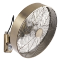 ZEVENTI - Zidni ventilator FANNY 50W/230V brončane boje + daljinski upravljač
