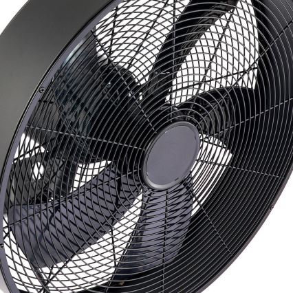 ZEVENTI - Zidni ventilator FANNY 50W/230V Ø 45 cm crni + daljinski upravljač