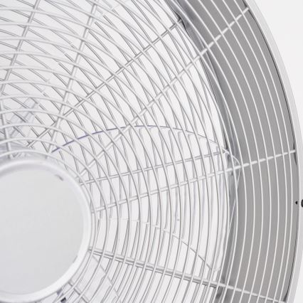 ZEVENTI - Zidni ventilator FANNY 50W/230V Ø 45 cm matirani krom + daljinski upravljač