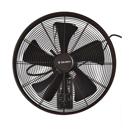 ZEVENTI - Zidni ventilator FREEZE 50W/230V pr. 40 cm crna/smeđa + daljinski upravljač