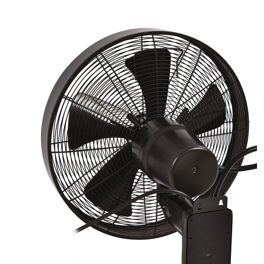 ZEVENTI - Zidni ventilator FREEZE 50W/230V pr. 40 cm crna/smeđa + daljinski upravljač