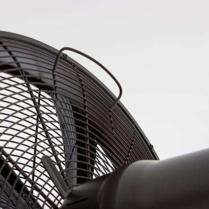 ZEVENTI - Zidni ventilator FREEZE 50W/230V promjera 40 cm crna/smeđa + daljinski upravljač