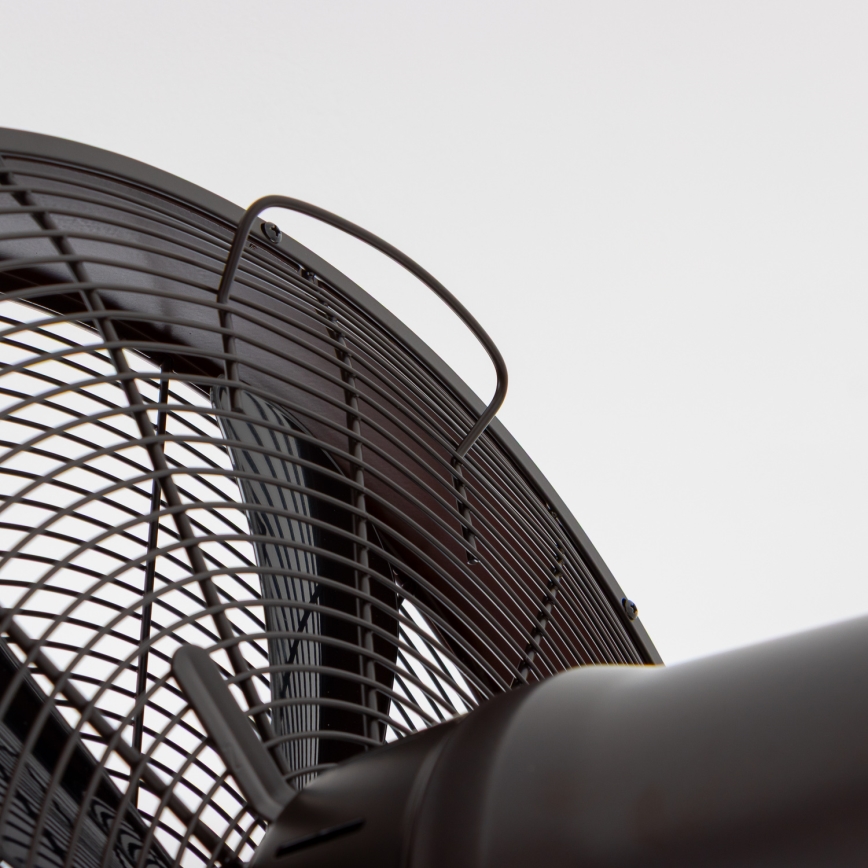 ZEVENTI - Zidni ventilator FREEZE 50W/230V promjera 40 cm crna/smeđa + daljinski upravljač