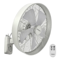 ZEVENTI - Zidni ventilator FREEZE 50W/230V pr. 40 cm bijela + daljinski upravljač
