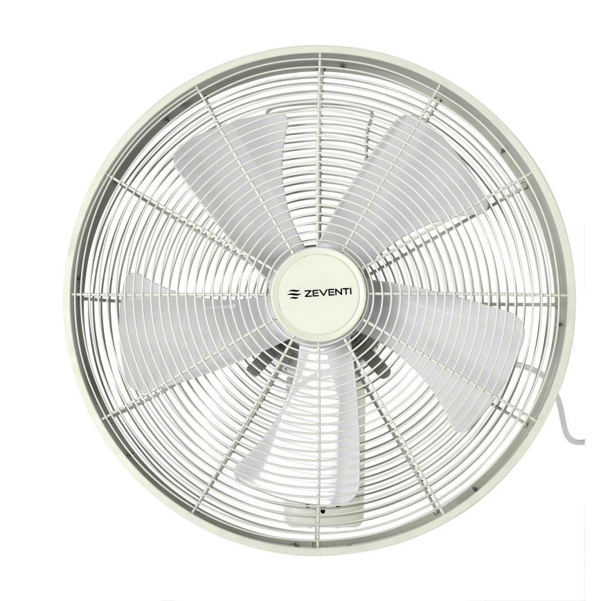 ZEVENTI - Zidni ventilator FREEZE 50W/230V pr. 40 cm bijela + daljinski upravljač