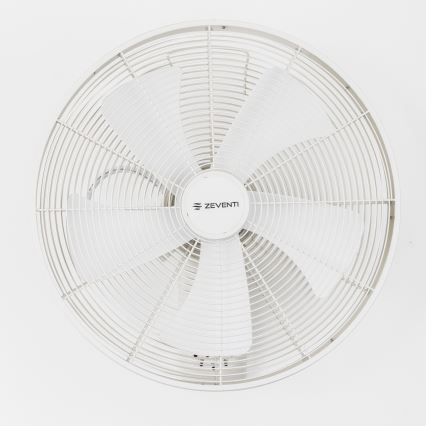 ZEVENTI - Zidni ventilator FREEZE 50W/230V promjera 40 cm bijeli + daljinski upravljač
