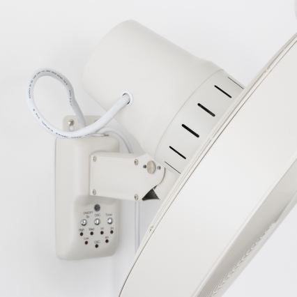 ZEVENTI - Zidni ventilator FREEZE 50W/230V promjera 40 cm bijeli + daljinski upravljač