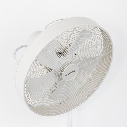 ZEVENTI - Zidni ventilator FREEZE 50W/230V promjera 40 cm bijeli + daljinski upravljač