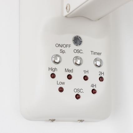 ZEVENTI - Zidni ventilator FREEZE 50W/230V promjera 40 cm bijeli + daljinski upravljač