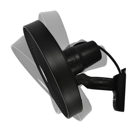 ZEVENTI - Zidni ventilator FREEZE 50W/230V pr. 40 cm crna + daljinski upravljač
