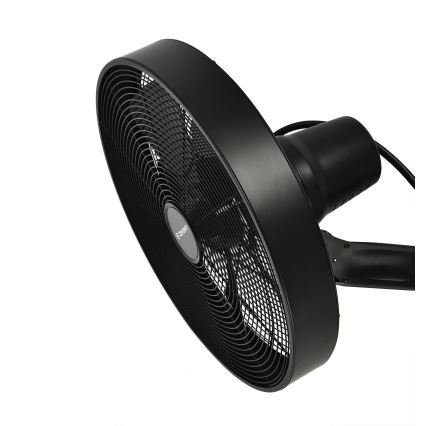 ZEVENTI - Zidni ventilator FREEZE 50W/230V pr. 40 cm crna + daljinski upravljač