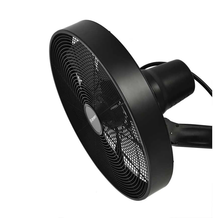 ZEVENTI - Zidni ventilator FREEZE 50W/230V pr. 40 cm crna + daljinski upravljač
