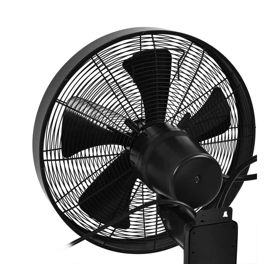ZEVENTI - Zidni ventilator FREEZE 50W/230V pr. 40 cm crna + daljinski upravljač