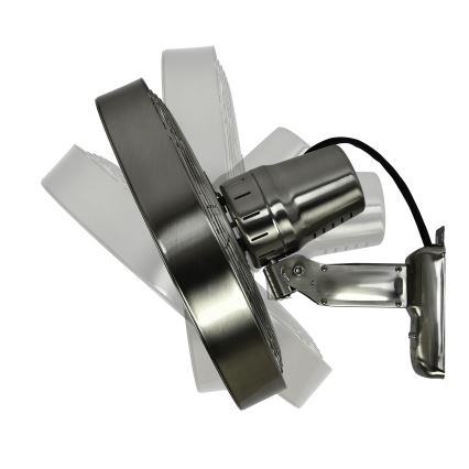 ZEVENTI - Zidni ventilator FREEZE 50W/230V pr. 40 cm mat krom + daljinski upravljač