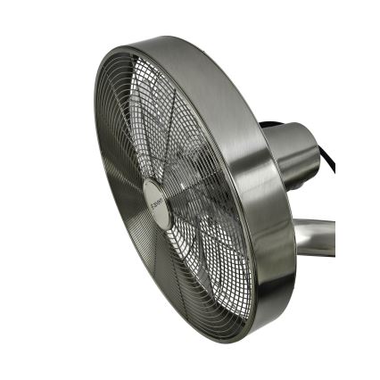 ZEVENTI - Zidni ventilator FREEZE 50W/230V pr. 40 cm mat krom + daljinski upravljač