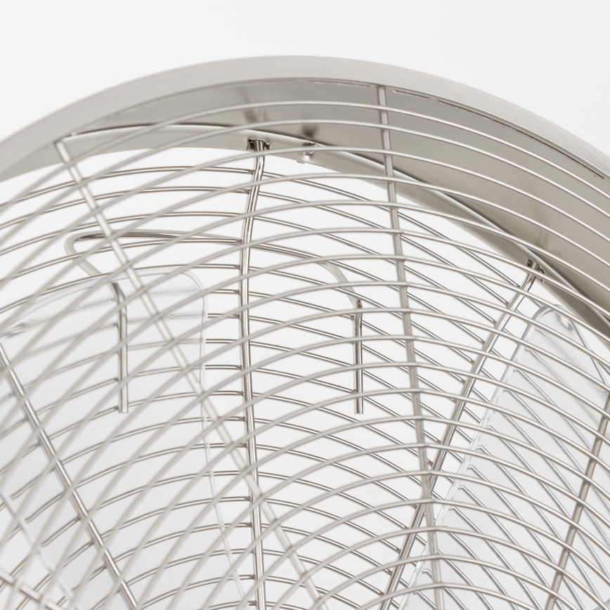 ZEVENTI - Zidni ventilator FREEZE 50W/230V pr. 40 cm mat krom + daljinski upravljač