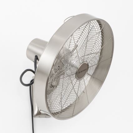 ZEVENTI - Zidni ventilator FREEZE 50W/230V pr. 40 cm mat krom + daljinski upravljač