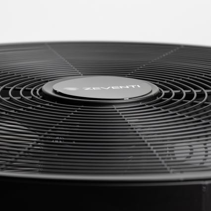 ZEVENTI - Zidni ventilator FREEZE 50W/230V promjera 40 cm crni + daljinski upravljač