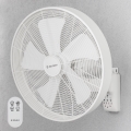 ZEVENTI - Zidni ventilator FREEZE 50W/230V promjera 40 cm bijeli + daljinski upravljač