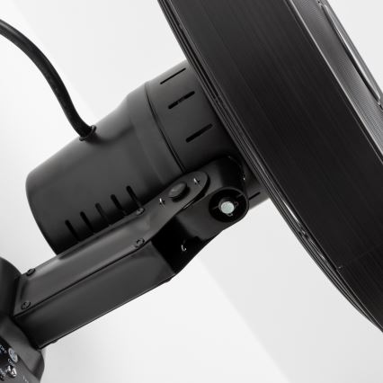 ZEVENTI - Zidni ventilator FREEZE 50W/230V Ø 45 cm, crne boje + daljinski upravljač