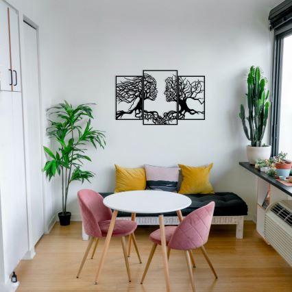 Zidna dekoracija 116x71 cm stablo života metal