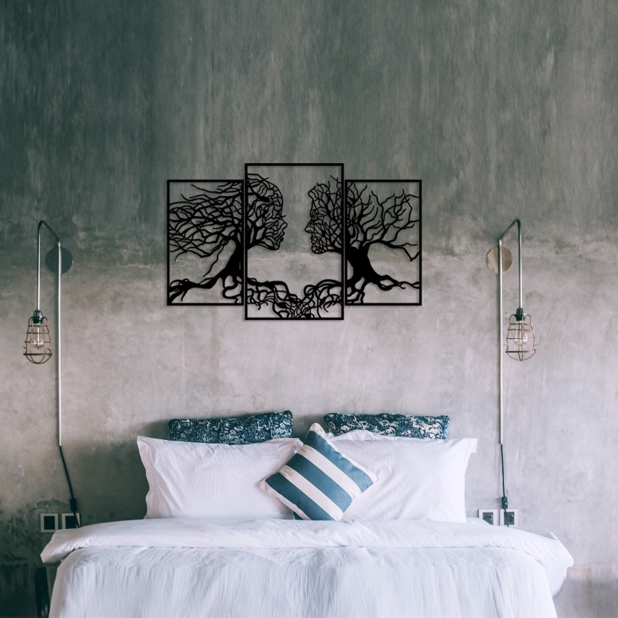 Zidna dekoracija 116x71 cm stablo života metal