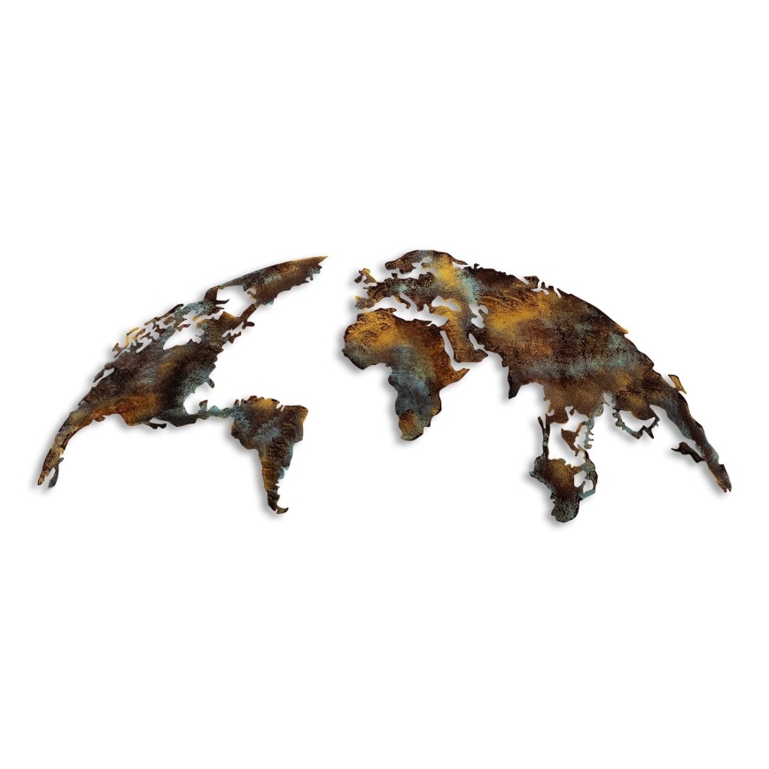 Zidna dekoracija 2 kom 150x59 cm planet metal