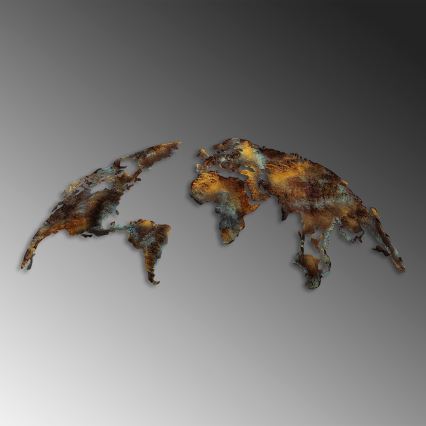 Zidna dekoracija 2 kom 150x59 cm planet metal