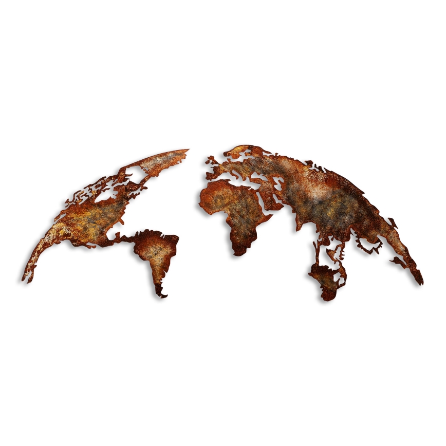 Zidna dekoracija 2 kom 150x59 planet metal