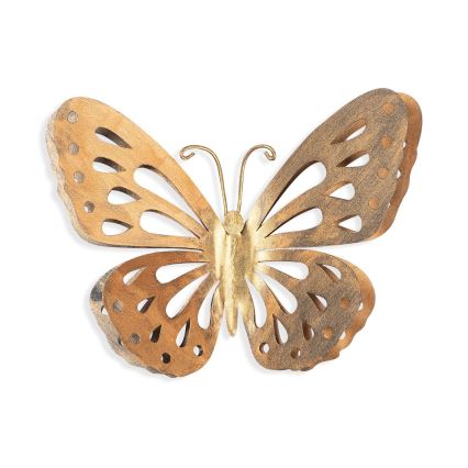 Zidna dekoracija 32x29 cm leptir metal