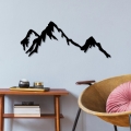 Zidna dekoracija 37x70 cm planine metal