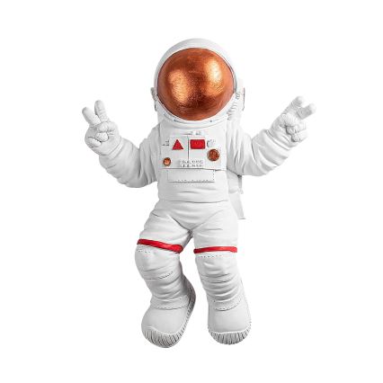 Zidna dekoracija 47x35 cm astronaut bakrena