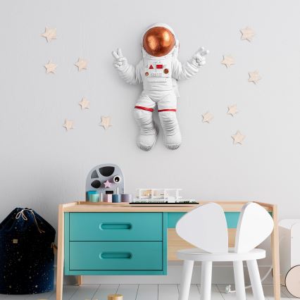 Zidna dekoracija 47x35 cm astronaut bakrena