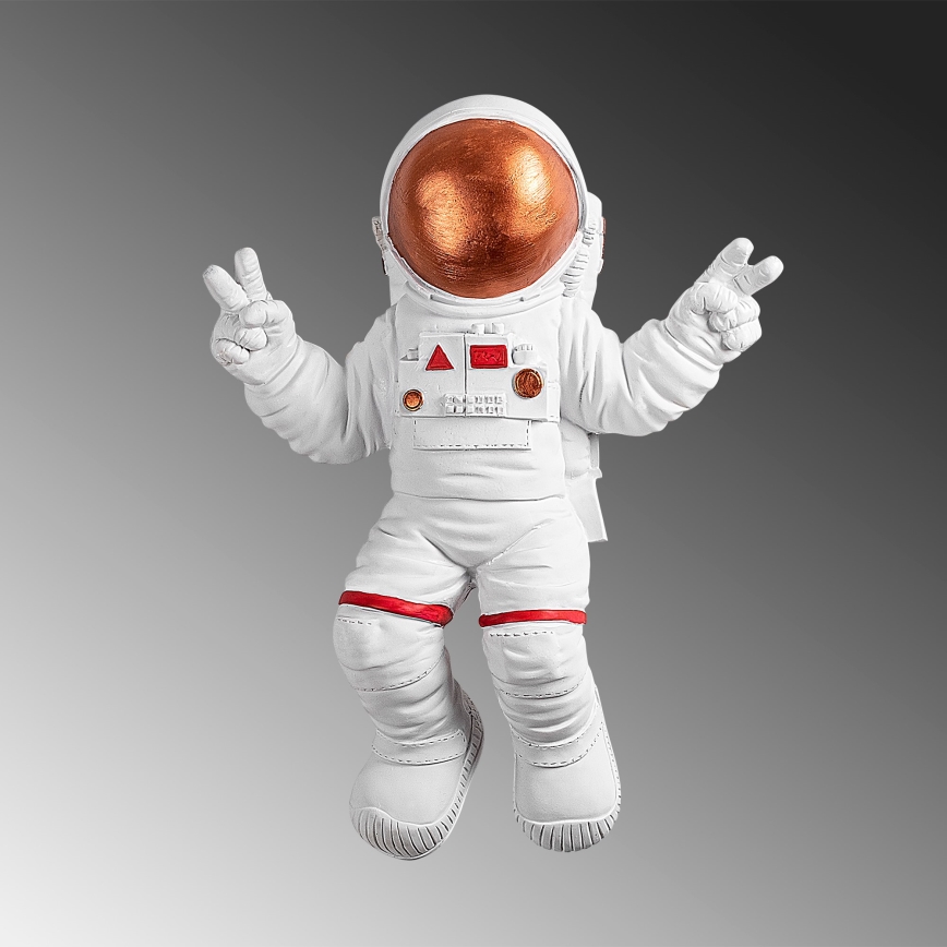 Zidna dekoracija 47x35 cm astronaut bakrena