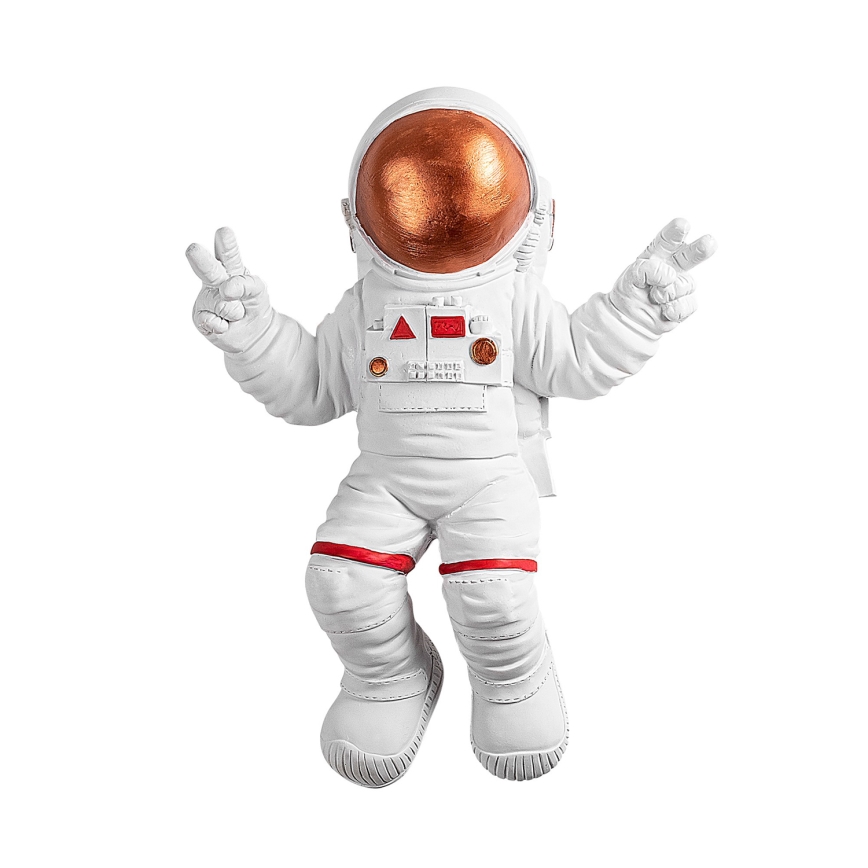 Zidna dekoracija 47x35 cm astronaut u boji bakra