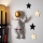 Zidna dekoracija 47x35 cm astronaut zlatni