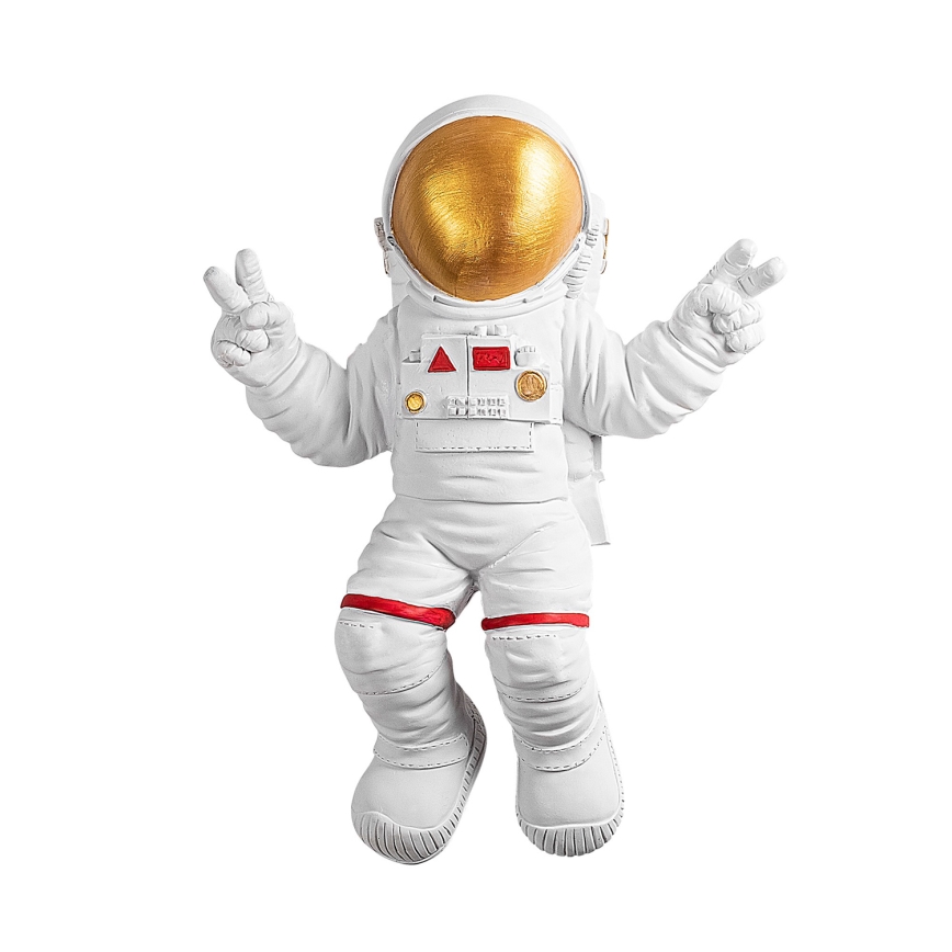 Zidna dekoracija 47x35 cm astronaut zlatni