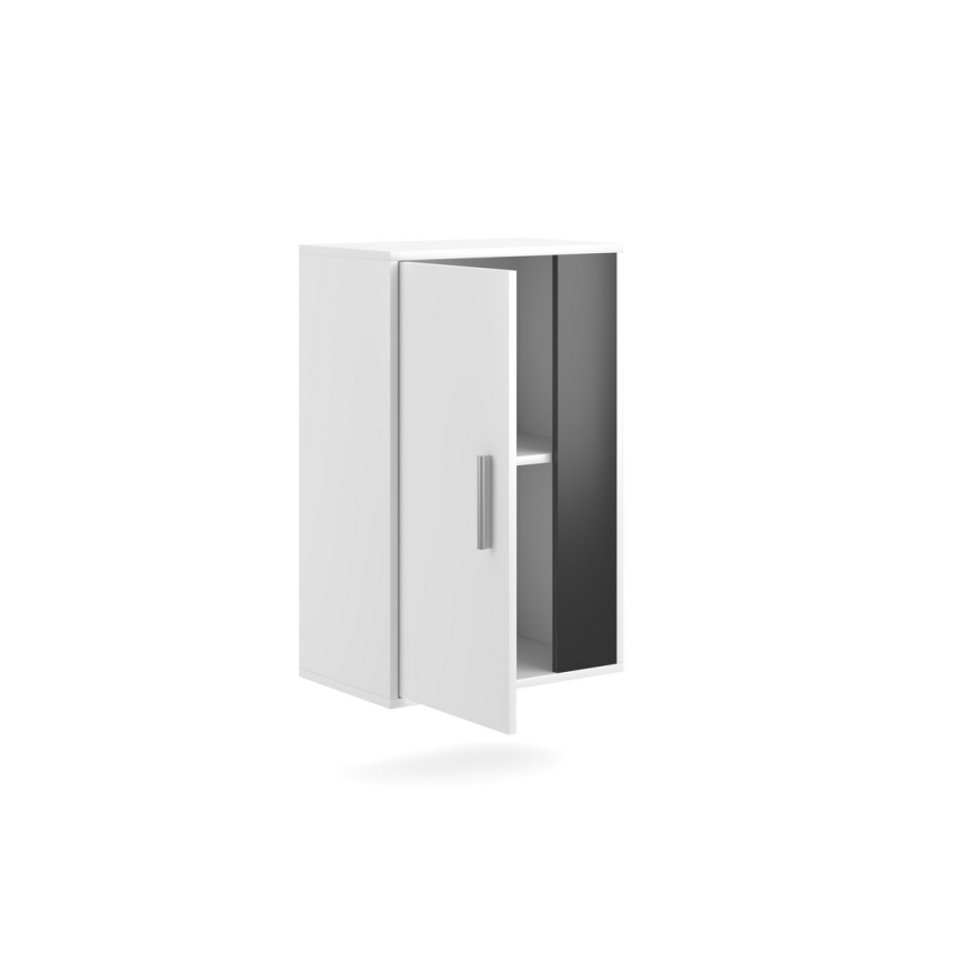 Zidna garnitura BRICK bijela/crna