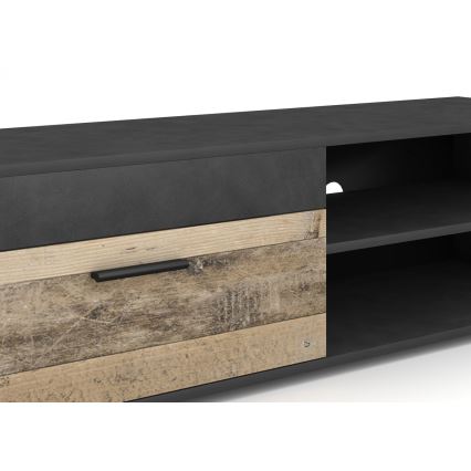 Zidna jedinica BRICK smeđa/crna