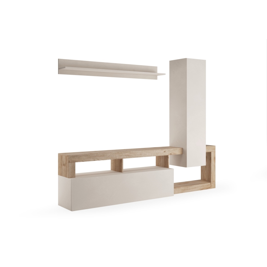 Zidna jedinica za dnevni boravak LENOR kašmir/smeđa