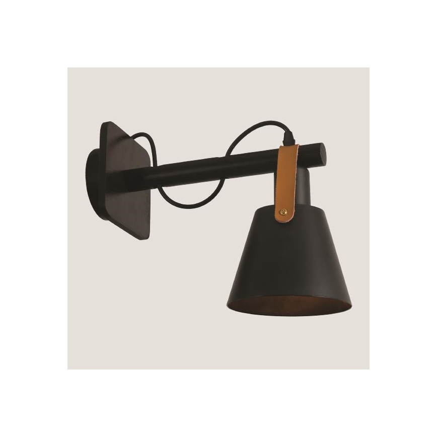 Zidna lampa 1xE27/40W/230V crna